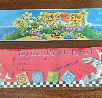 Biglietti invito festa blocchetti e biglietti Pgpn