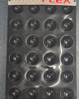 stampo silicone 24 semi sfere  pavoni