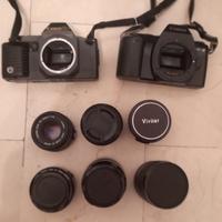 Lotto Fotocamere Analogiche Canon + Obbiettivi