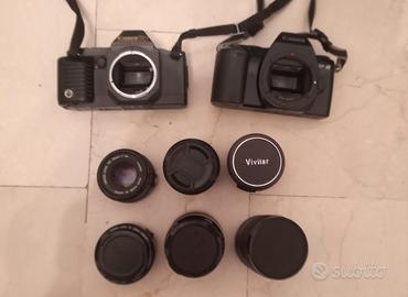 Lotto Fotocamere Analogiche Canon + Obbiettivi