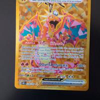 Charizard ex Teracristal Gold Rara Segreta 228-197