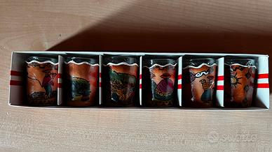 Ser bicchieri amaro fatti a mano dal Perù