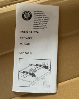 Barre portatutto+ Portasci originali škoda Yeti