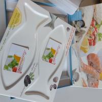 vassoio decorato in porcellana Easy Life nuovo