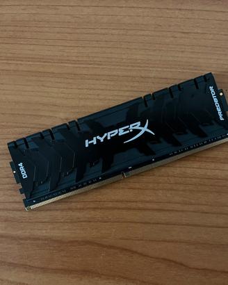 16GB RAM DDR4 HyperX Predator CL15 3000MHZ 1x16GB