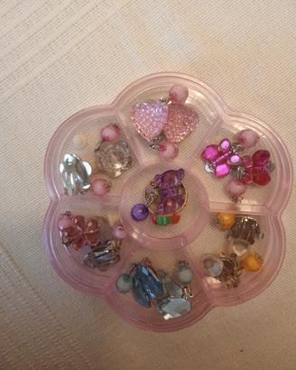 kit orecchini bambine con clip