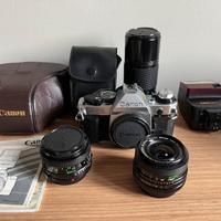 Canon AE-1 Program + ottiche e accessori