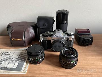 Canon AE-1 Program + ottiche e accessori