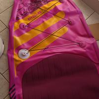 Tavola SUP rosa con pagaie regolabile pompa a mano