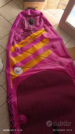 Tavola SUP rosa con pagaie regolabile pompa a mano