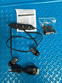 Auricolari bluetooth neckband nero NEW