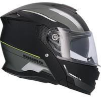Shiro Helmet Casco Modular Discover Royal Nero Opa