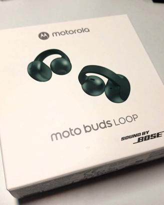Auricolari Moto Buds Loop Tr.Green NUOVI SIGILLATI