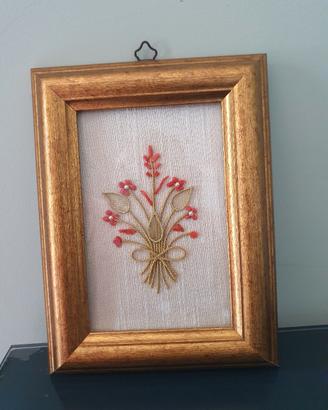 Quadro Corallo Vero Morfino artigianale anni 80