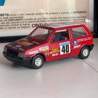 Modellino auto Fiat uno rally