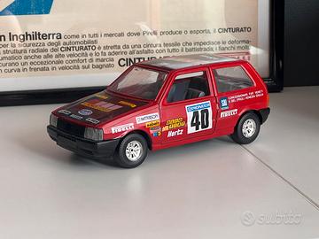 Modellino auto Fiat uno rally