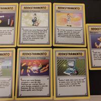 Lotto carte addestramento Pokemon