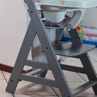 Seggiolone evolutivo in legno Hauck Alpha+