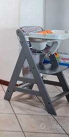 Seggiolone evolutivo in legno Hauck Alpha+