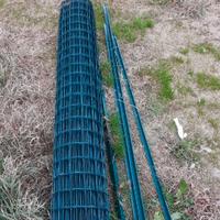 Rete metallica h1.75mt x 25mt + 10 pali h2mt