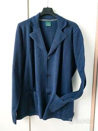 Giacca maglia Henry Cotton's blu in maglia