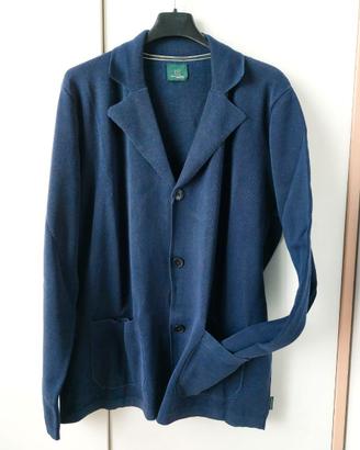 Giacca maglia Henry Cotton's blu in maglia