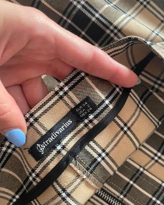 Gonna corta tessuto a quadri