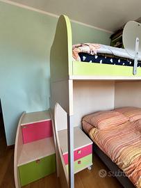 Camera con letto a castello