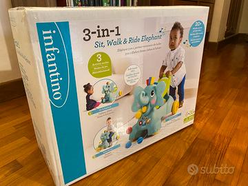 Infantino 3-in-1 Sit, walk and ride elephant