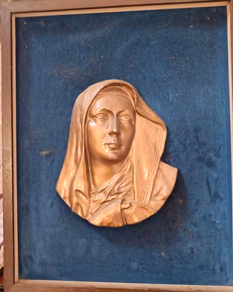 Bassorilievo Madonna delle Lacrime Vintage