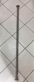 Asta acciaio inox spazzolato 128 cm