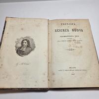 Libro antico - Principj di scienza nuova di Vico 