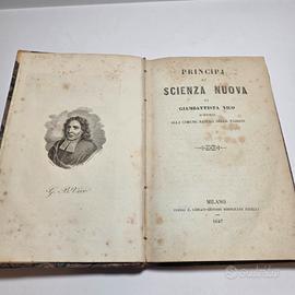 Libro antico - Principj di scienza nuova di Vico 