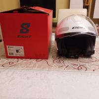 Casco jet con parasole