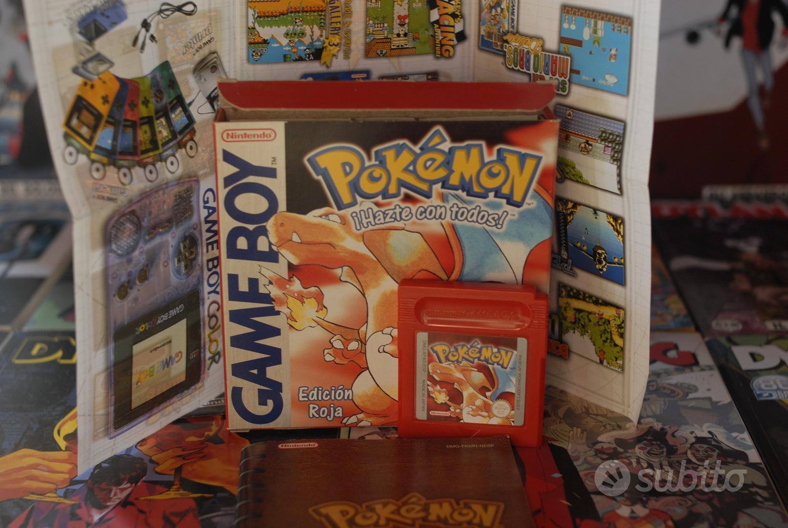 Pokemon Rosso Fuoco Scatola per Game Boy Nintendo 7 Regioni HQ