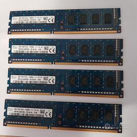 Ram DDR3 SK-Hynix banchi 4x4GB totale 16GB