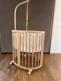 Culla Stokke evolutiva + materassino + paracolpi