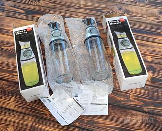 Doppio Dispenser Dosatore a Pressione Olio e Aceto