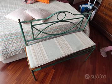 panchina ferro battuto 