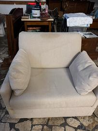 Poltrona letto beige