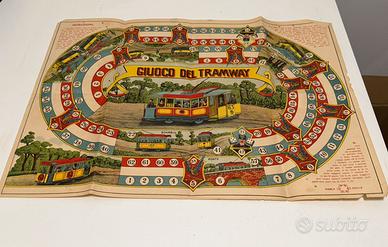 Rara Plancia Giuoco dell'Oca / Tramway Anni '30 40