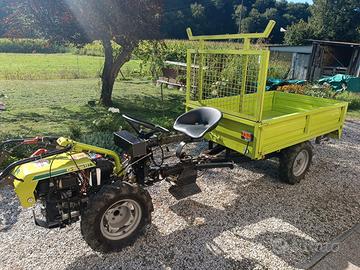 Trattorino Grillino 127+rimorchio+tagliaerba 