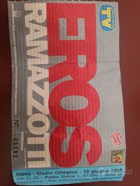biglietto concerto Eros Ramazzotti 1998