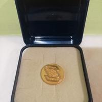 Spilla bottone Banco di Napoli con confezione 