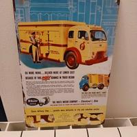 Insegna Metallica Vintage style White Motor Co.