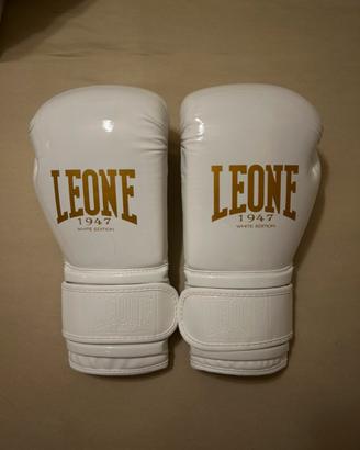 Guantoni Boxe Leone 10 oz Bianco/Oro, come nuovi