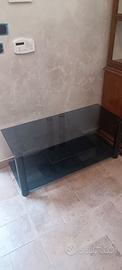Carrello porta TV in vetro / cristallo