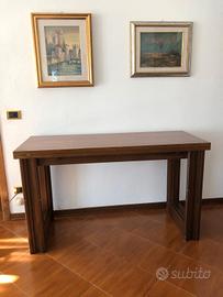 tavolo consolle apribile e sedie