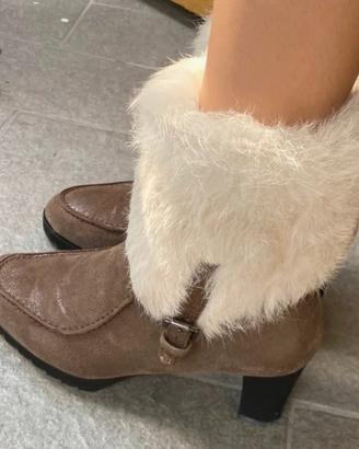 Vintage Brunate donna scarpe