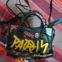 Borsa Balenciaga city classic graffiti mini 